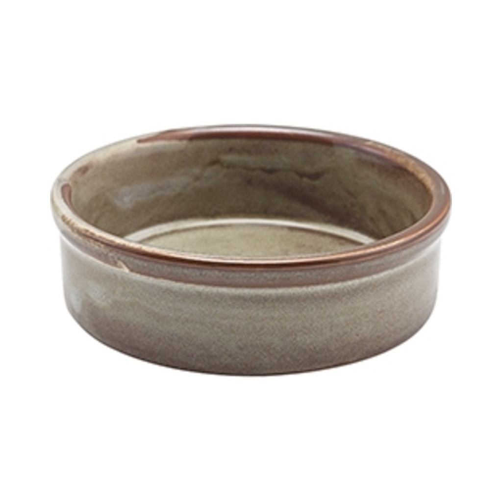 Terra porcelán tapaszos tálka rusztikus fényes szürke 10x3cm 170ml
