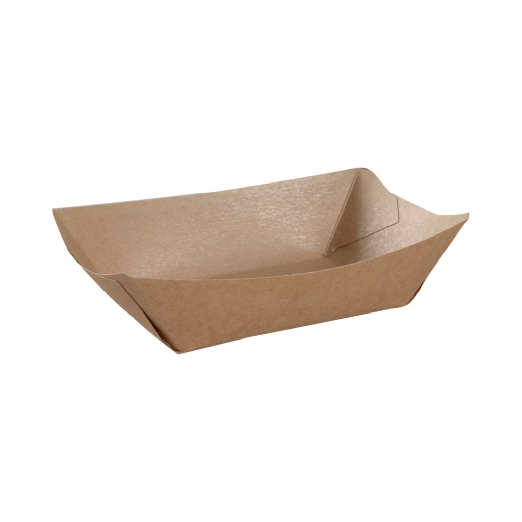 [1999912968] Papírcsónak kraft/PE 13,5x12x4cm 250db/cs 1000db/krt