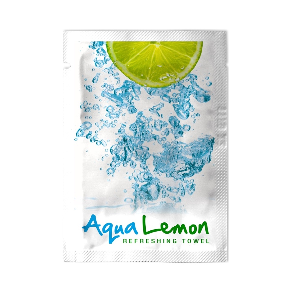 [88100100] Aqua Lemon frissítő kendő 100db/cs 5cs/krt