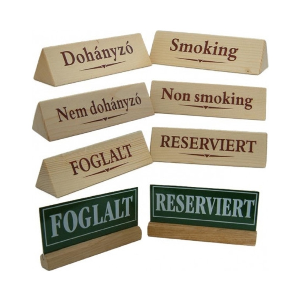 [J] Dekortábla Foglalt (fa talppal)