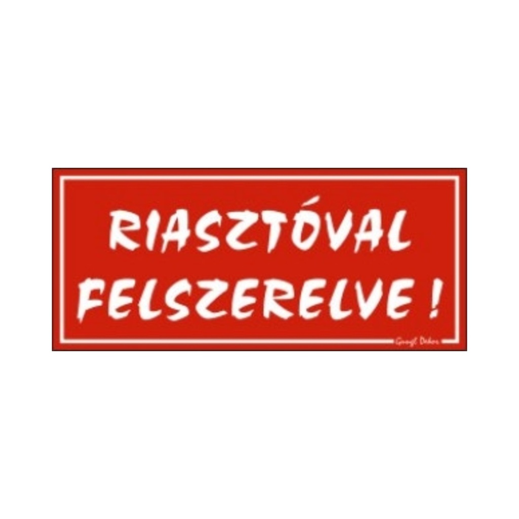 [E31] Dekortábla Riasztóval felszerelve