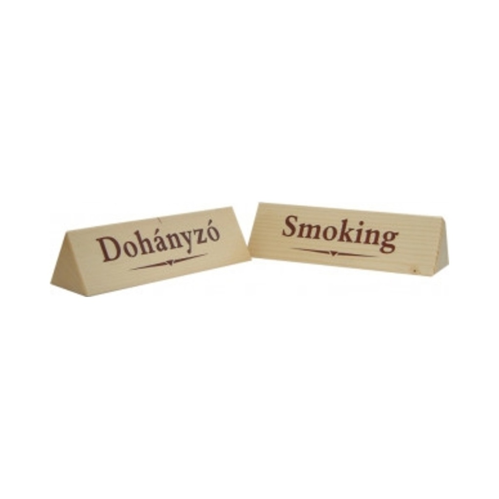 [J2] Dekortábla dohányzó fa háromszög