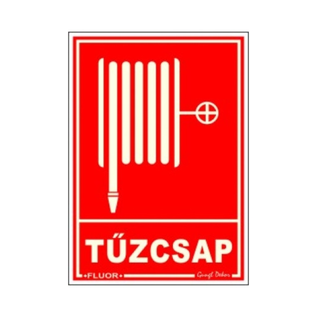 Dekortábla fluoreszkáló Tűzcsap