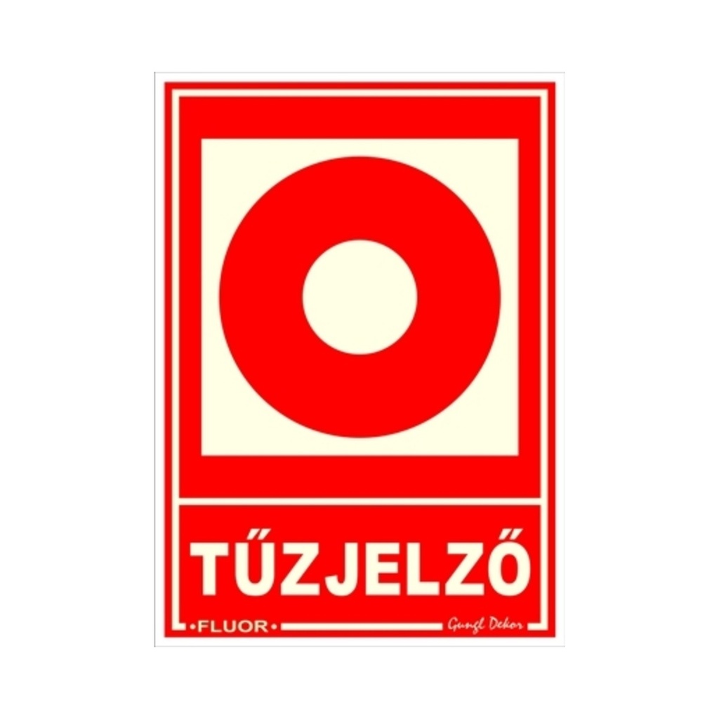 Dekortábla fluoreszkáló Tűzjelző