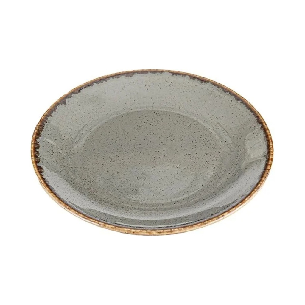 Seasons sötétszürke lapostányér 24 cm
