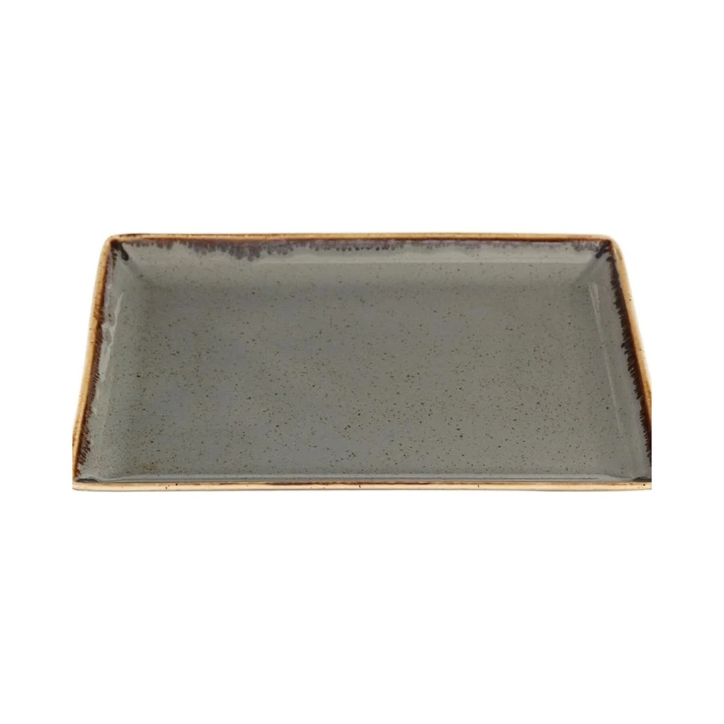 [04ALM002456] Seasons sötétszürke Reggeliző tányér 35 cm