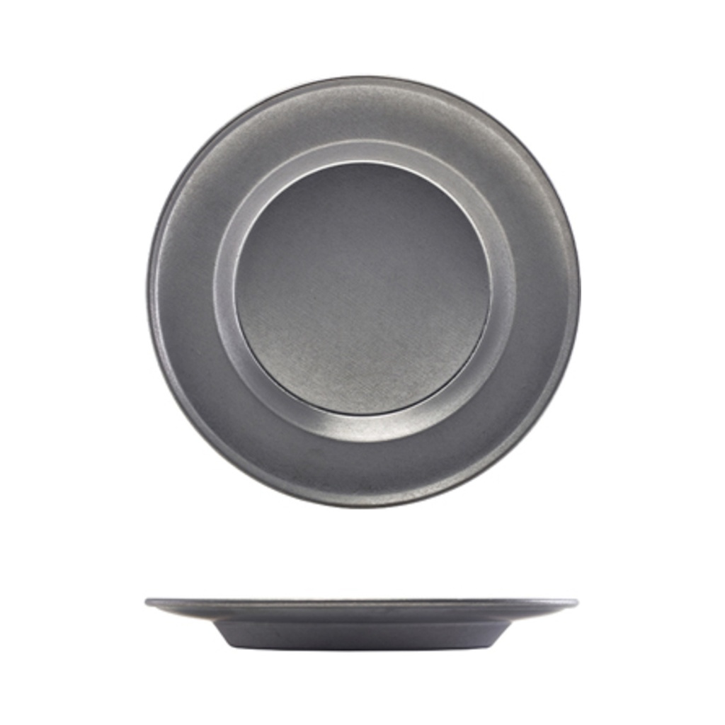 Genware antik acél szárnyas tányér 26cm