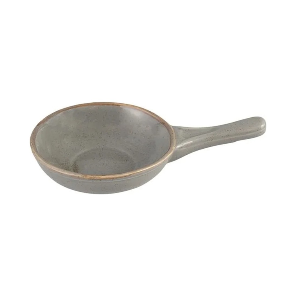 [04ALM003144] Seasons sötétszürke Tálaló tál Füles 14 cm