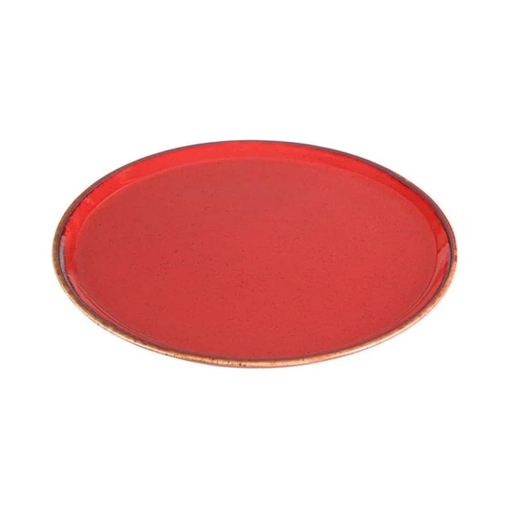 Grazia Seasons piros lapostányér 32 cm