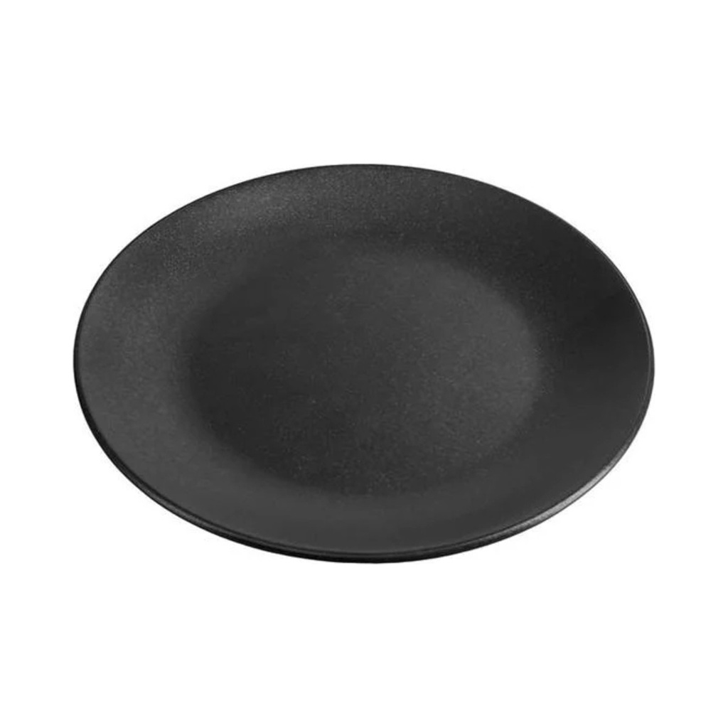 Seasons Fekete Lapos Tányér 20cm