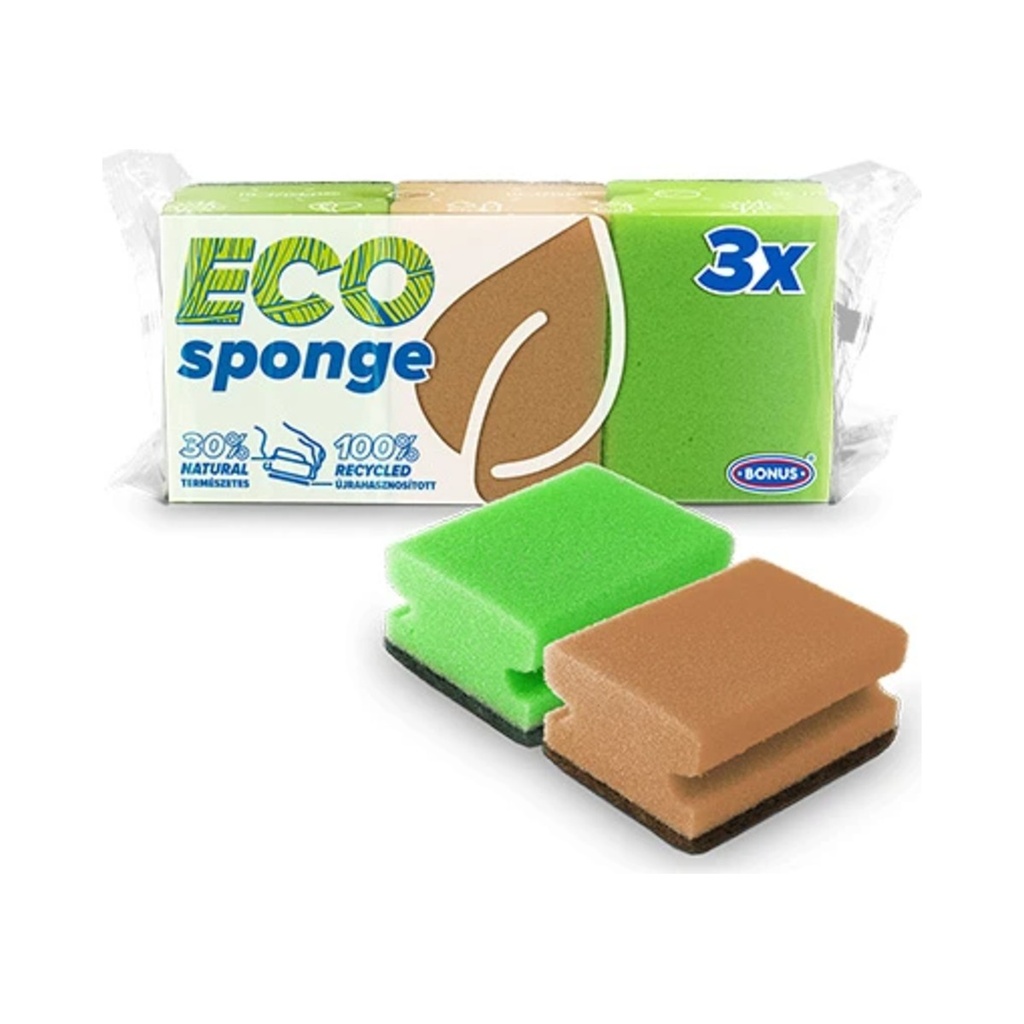 [B019] Formázott mosogatószivacs Eco 3/1 32cs/krt