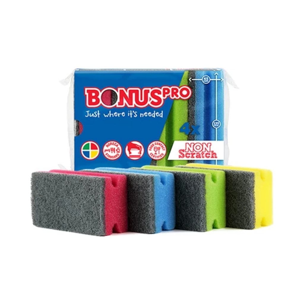 [B118] Formázott mosogatószivacs 4/1 HACCP 15cs/doboz 180cs/krt
