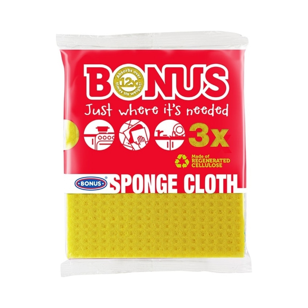 Bonus szivacskendő 18x16cm 3/1 20cs/doboz 200cs/krt