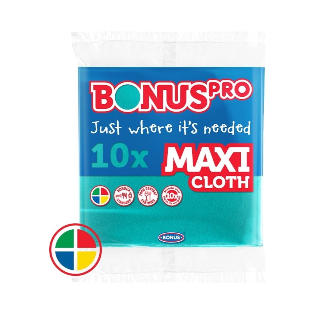 Bonus Pro Maxi Általános törlőkendő zöld 38x40cm 10/1 20cs/krt
