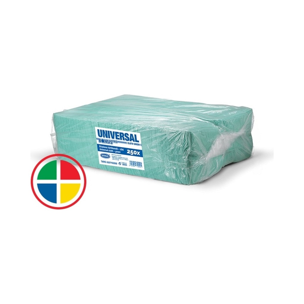 Bonus Pro törlőkendő zöld 36x36cm 250db/cs