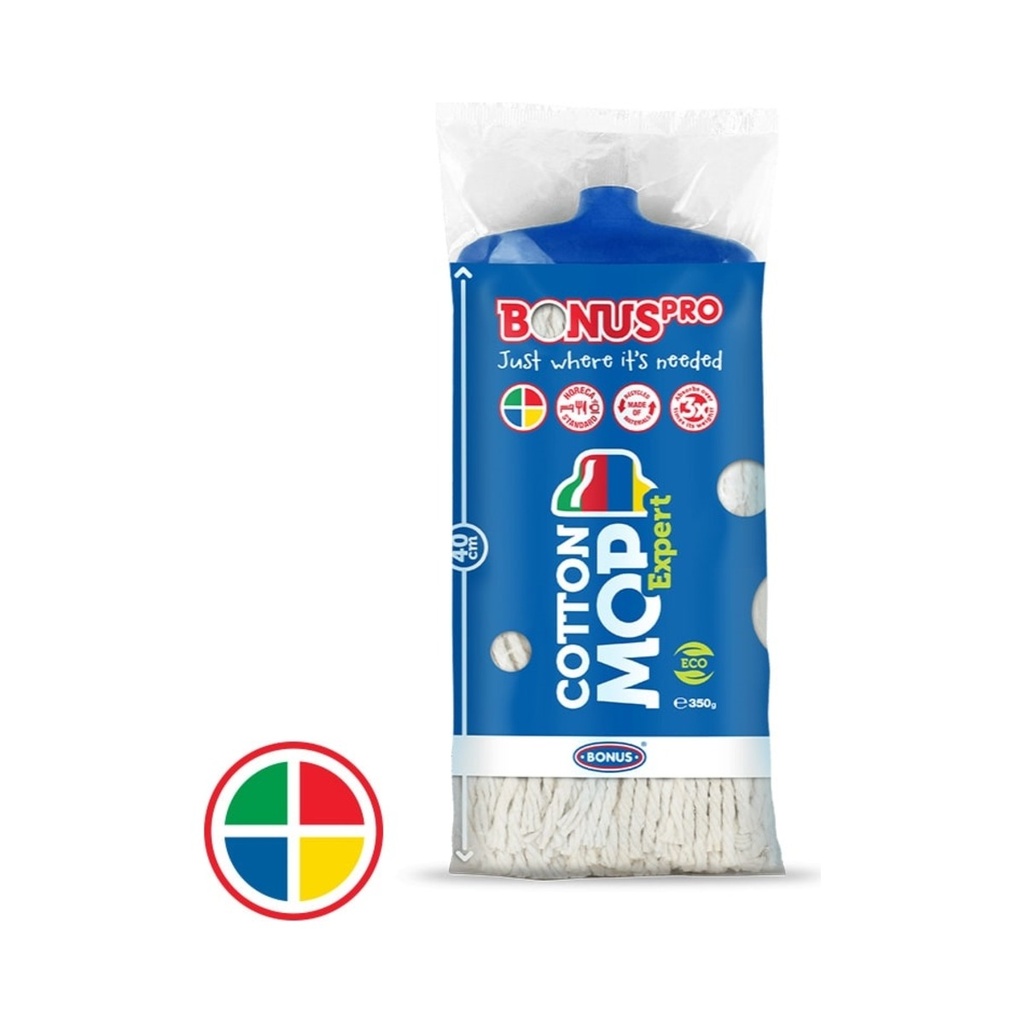 [B832] Bonus Pro Cotton Mop Expert felmosófej kék 350gr