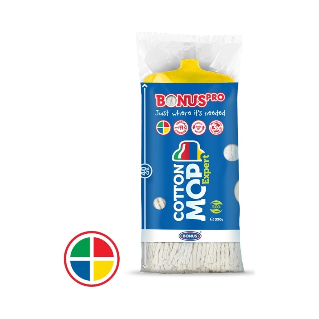 [B818] Bonus Pro Cotton Mop Expert felmosófej sárga 350gr