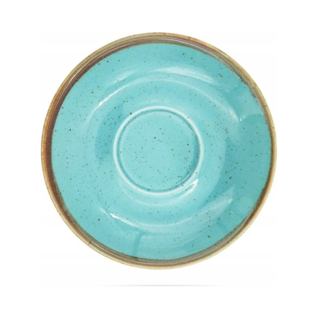 Seasons türkiz kávéscsészealj 12 cm