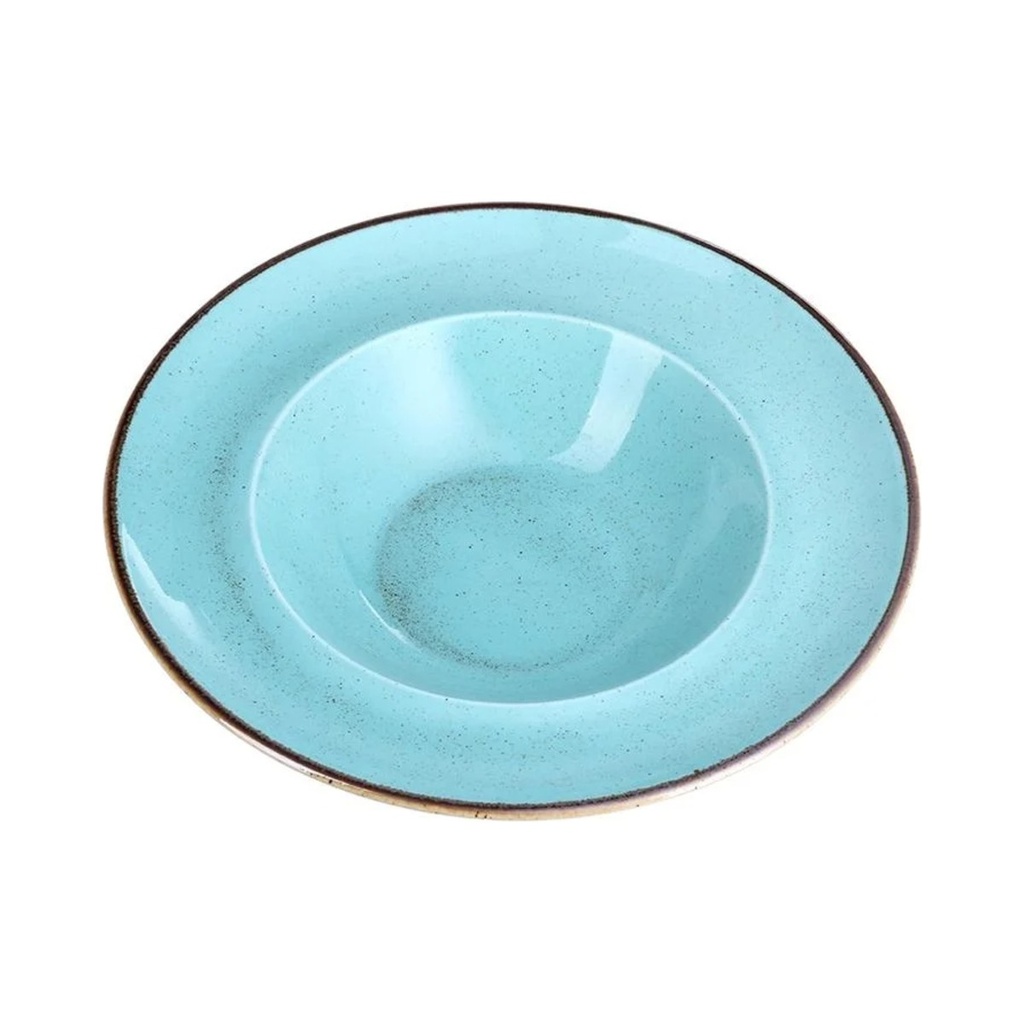 [04ALM002248] Seasons Türkiz Mély Tányér 30cm
