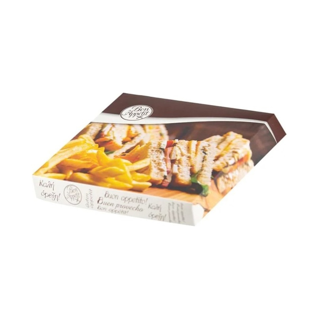 Bon Appetit! Papírdoboz aluminium belsővel 25x17,5x6cm 10kg/krt 107db/krt