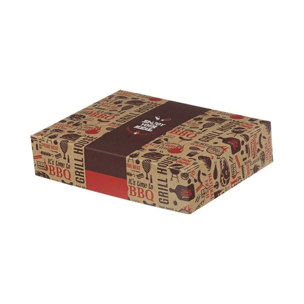 Enjoy Papír grilldoboz alumínium belsővel 22x16x5cm 143db/krt 10kg