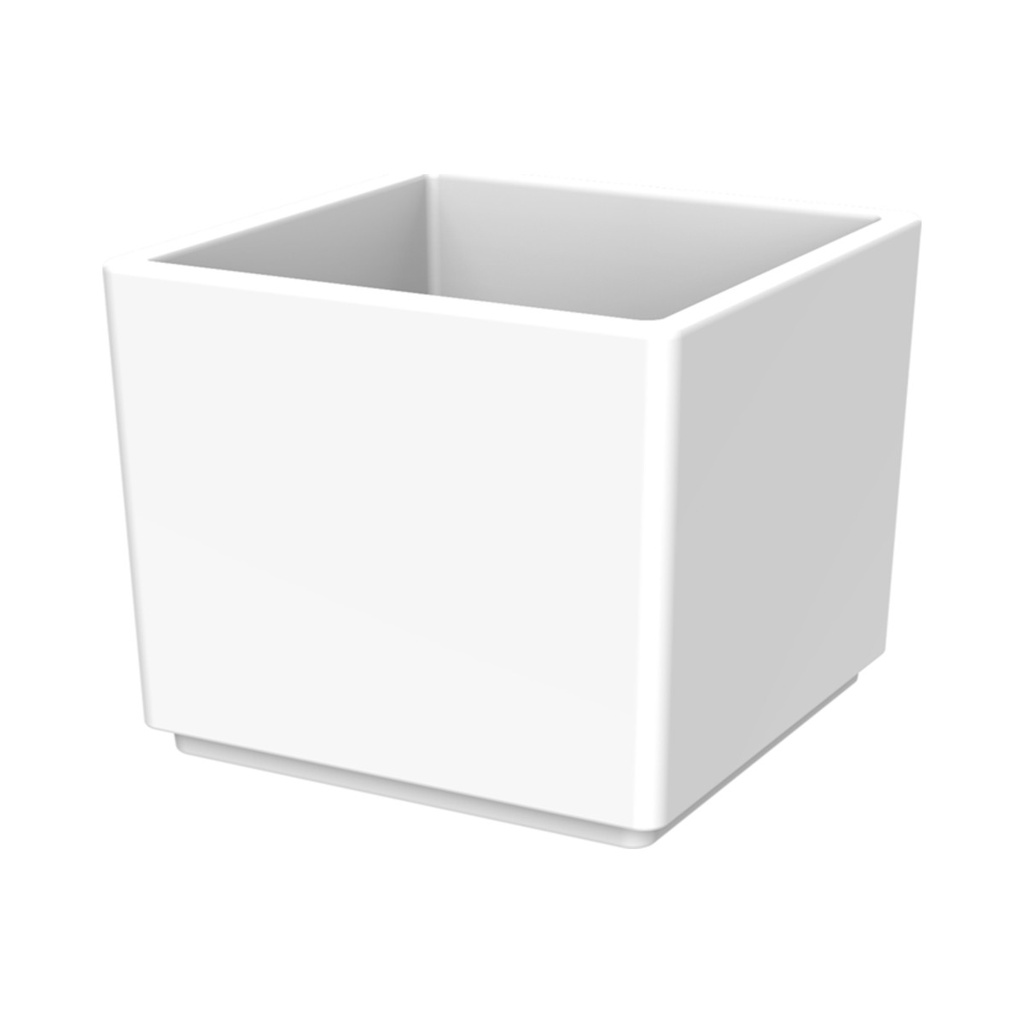 [3127-11] Cube Desszertes Tálka Fehér SAN 49,4x49,4x41mm 65ml 6db/cs 72db/krt