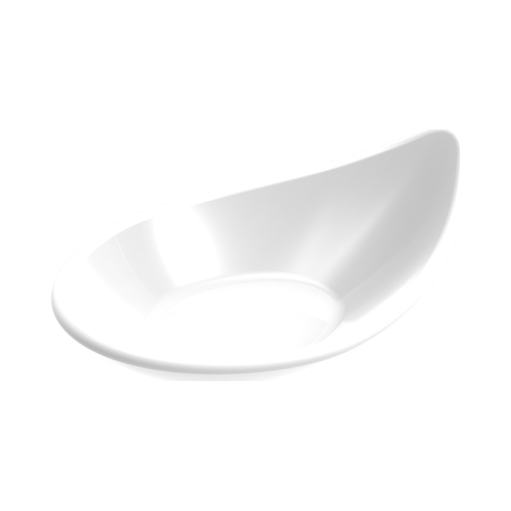 Csepp Alakú Fingerfood Kínáló Tálka Fehér Egyszemélyes 96,6x43,2x35,3mm 18ml 6db/cs 108db/krt