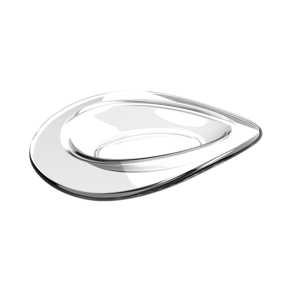 Elliptikus Formájú Fingerfood Kínáló Tálka Víztiszta SAN 87,7x70,6x12,8mm 10ml 6db/cs 96db/krt