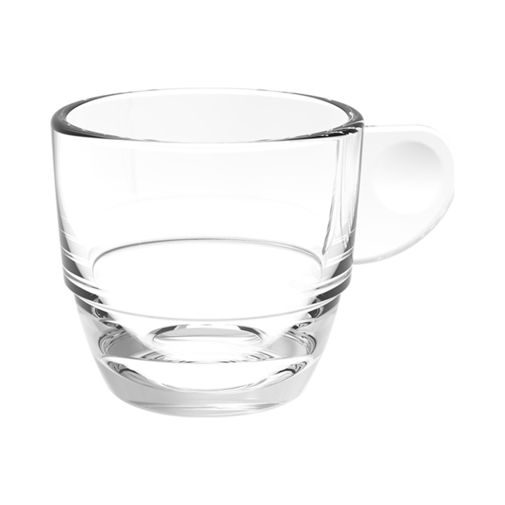 [6730-21] Kávés Csésze Víztiszta SAN 80ml 6db/cs 36db/krt
