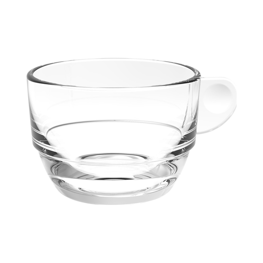 [6731-21] Cappuccinos Csésze Víztiszta SAN 160ml 6db/cs 36db/krt