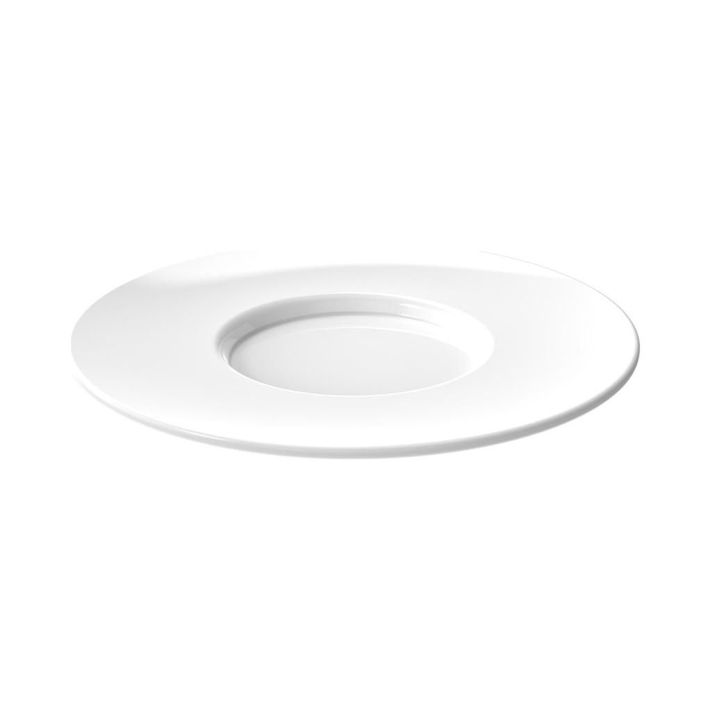 [6733-11] Cappuccinos Csésze Alj Fehér SAN O129mm 6db/cs 36db/krt