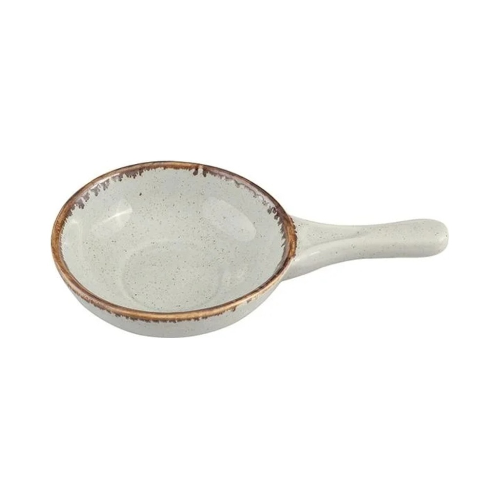 [04ALM003139] Seasons szürke Tálaló tál Füles 14 cm