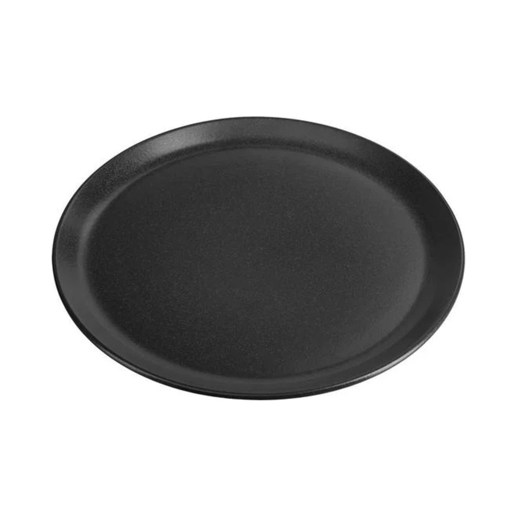 Seasons fekete lapostányér 32 cm