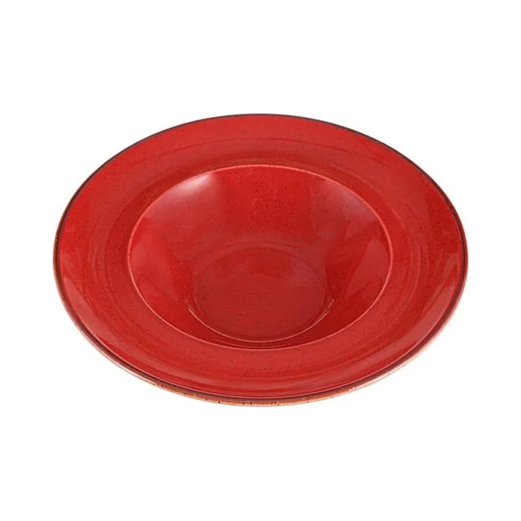 [04ALM002260] Seasons Piros Mély Tányér 26cm
