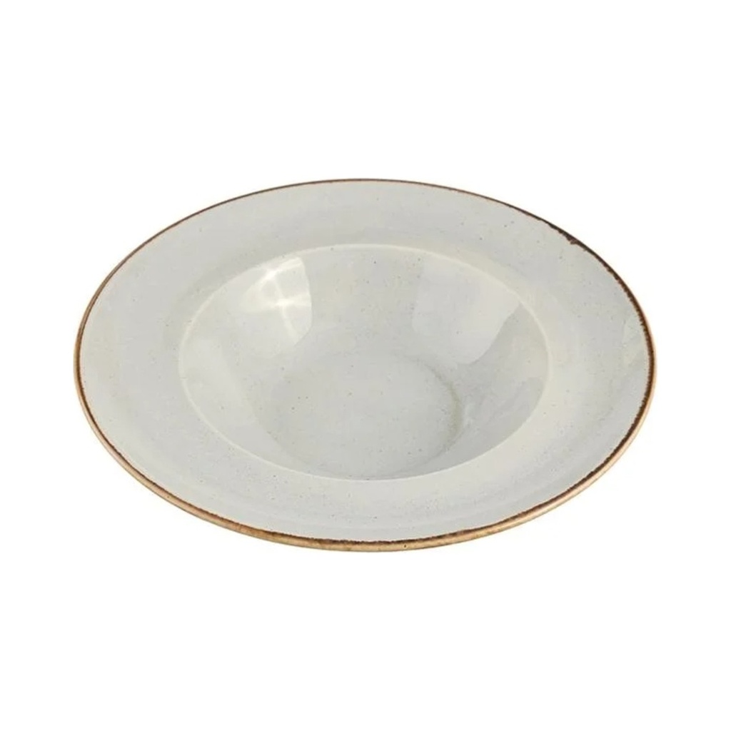 [04ALM002249] Seasons Szürke Mély Tányér 30cm