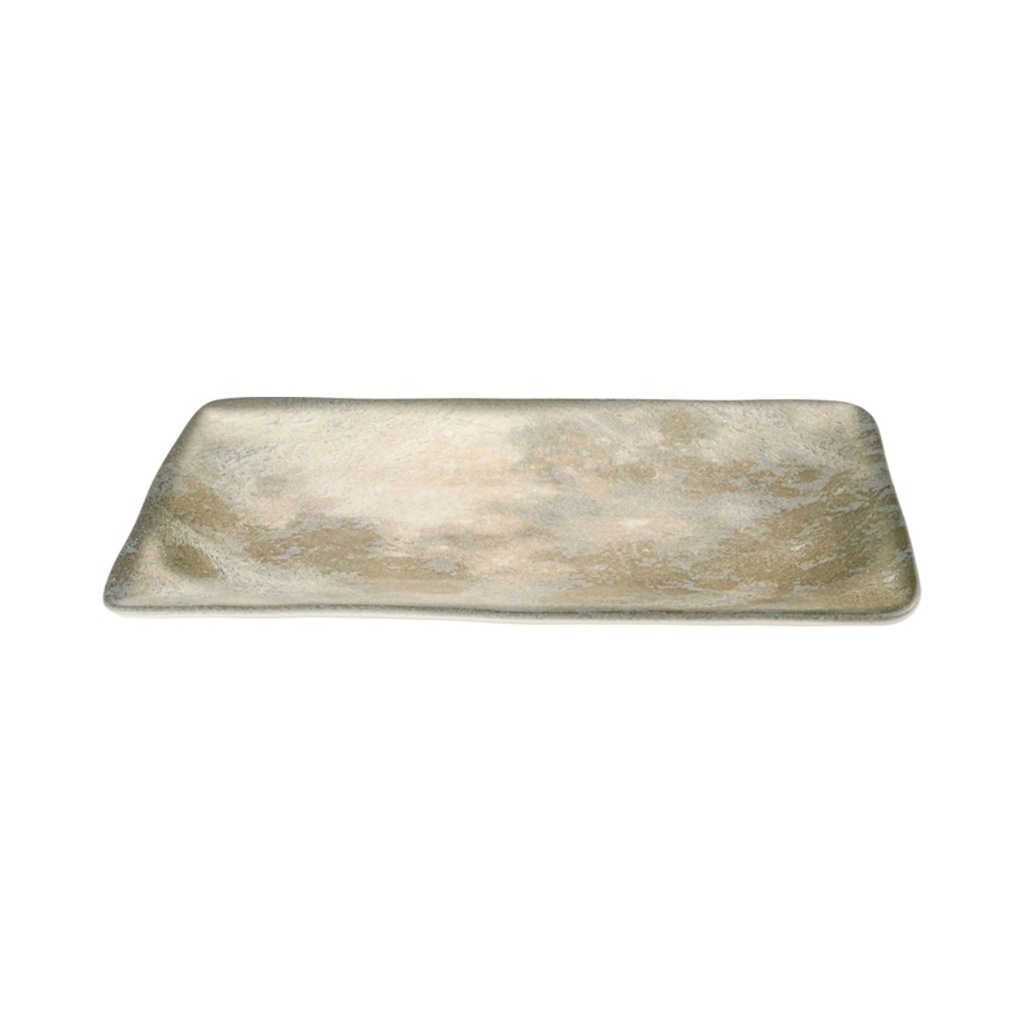 [04SWA000030] Stoneware Selene Szögletes Tányér 16x29cm