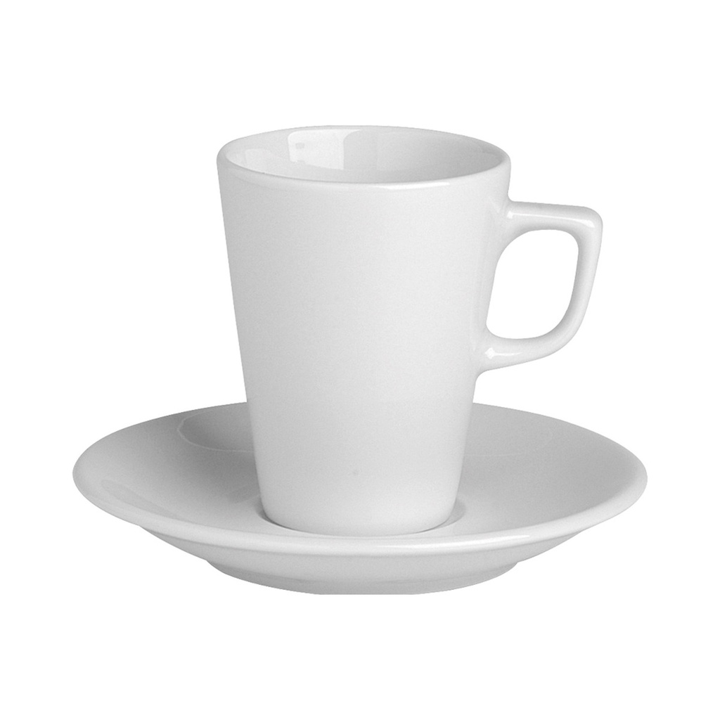 [04A+P006861] Soley Kávéscsésze és Alj Fehér 95ml