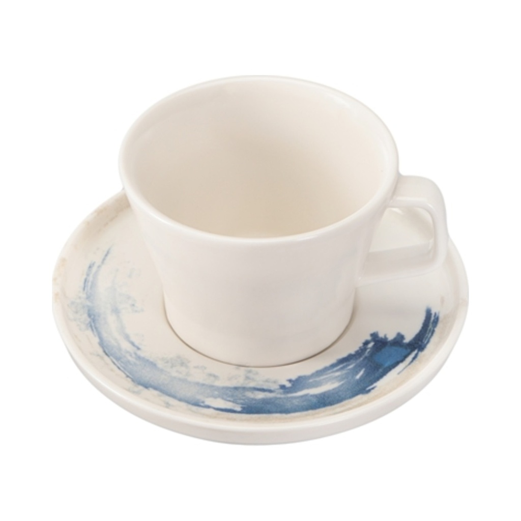 Quartet Aqua Stócolható Kávés Csésze & Peremes Csészealj 225ml 12db/krt