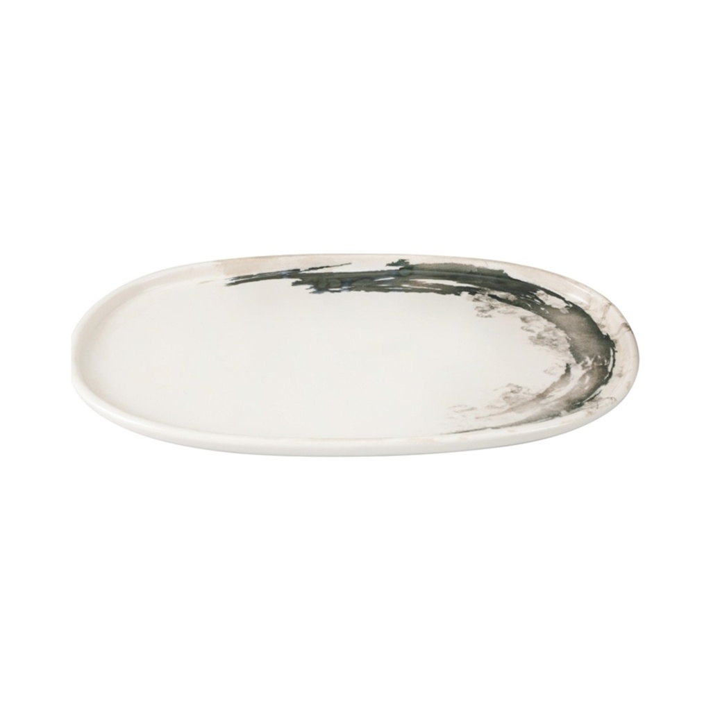 [04PIO000669] Quartet Slate ovális tányér 30 cm 6db/krt