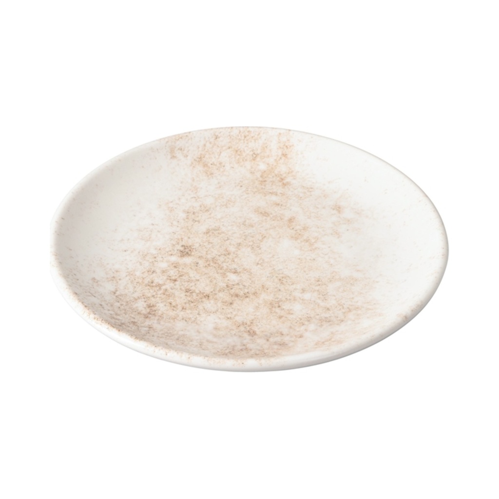 Smoky matt barna perem nélküli lapostányér (Coupe) 25 cm 6db/krt