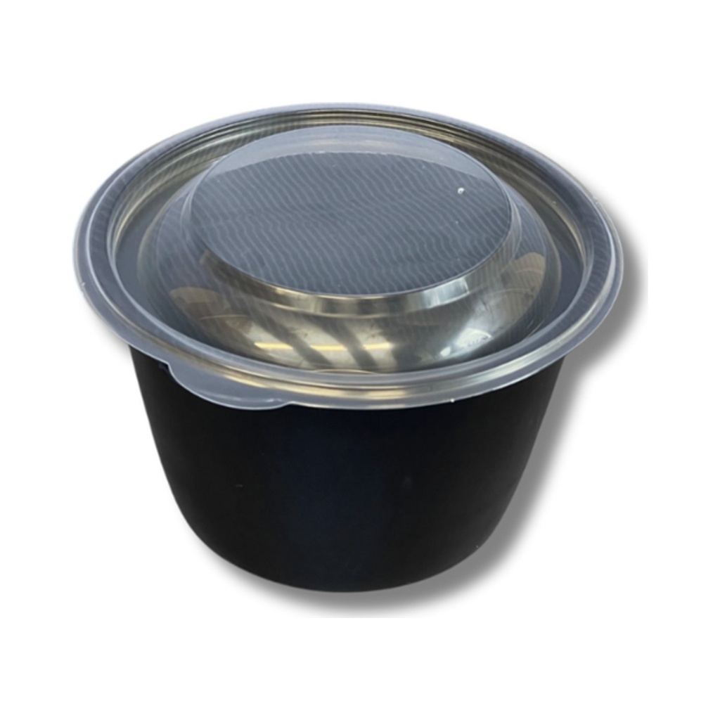 Műanyag kerek fekete alj 500ml 50db/cs. 650db/krt