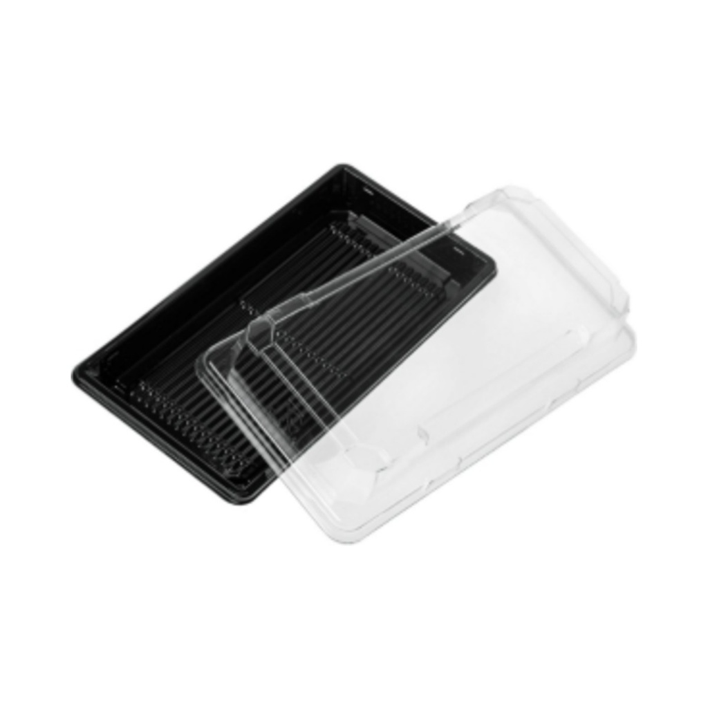 Sushi doboz tető négyszögletes 23600011-hez PET (171x120x30mm) 300db/krt