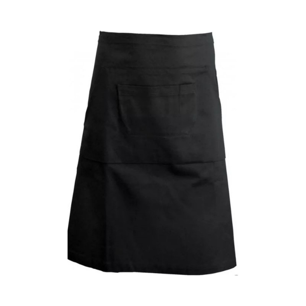 [KA887] Pincérkötény derekas hosszú (Fekete)