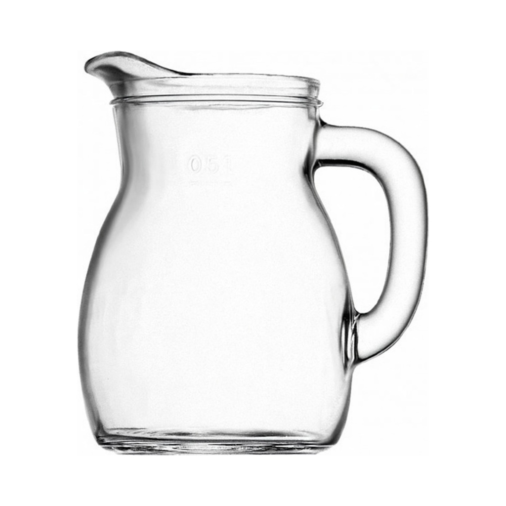 [13700505] Bistrot üveg kancsó jeles 0,5L 6db/krt