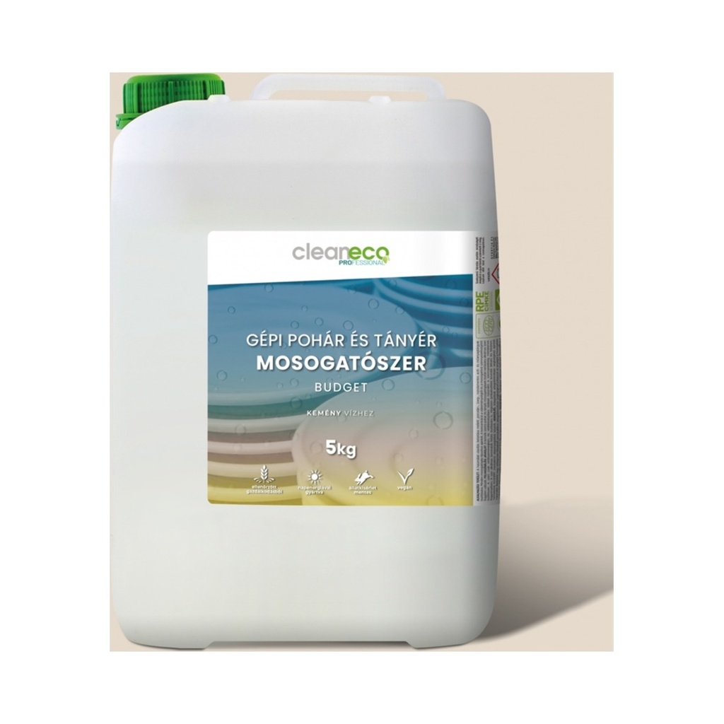 IP.BUDGET Gépi pohár és tányér mosogatószer, kemény vízhez Cleaneco 5kg