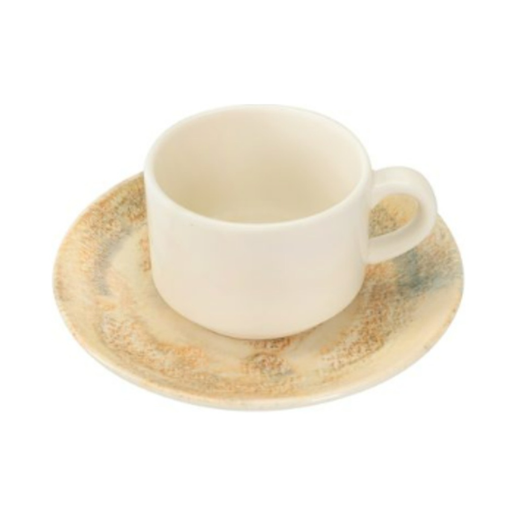 Poem stócolható kávéscsésze és Coupe csészealj 80 ml 12db/krt