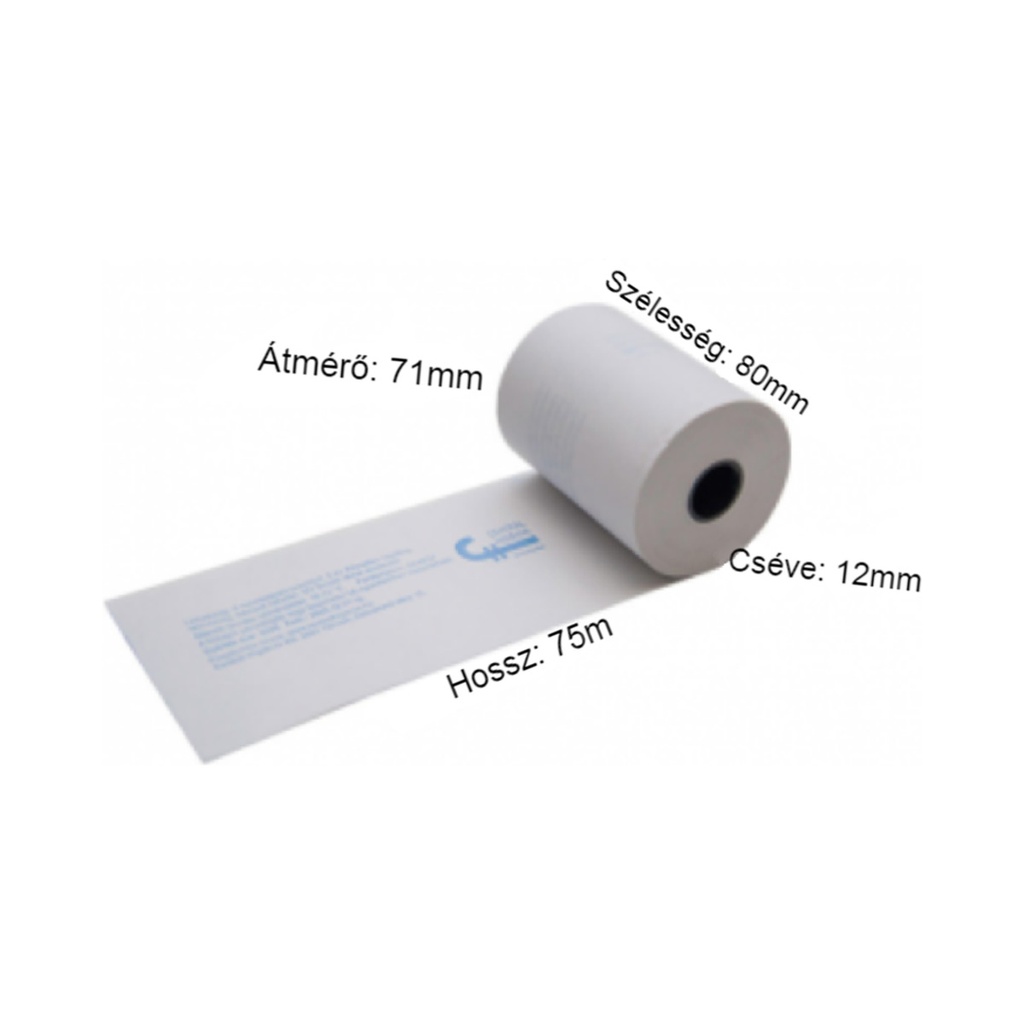 [80/80RB4] Pénztárgép szalag Thermo 80/80/12 75m 4tek/cs 10cs/krt